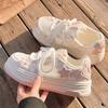 Star Women's Summer Breathable Mesh Mesh Shoes, New Shoes with Skirts, Versatile Platform Sports Board Shoes