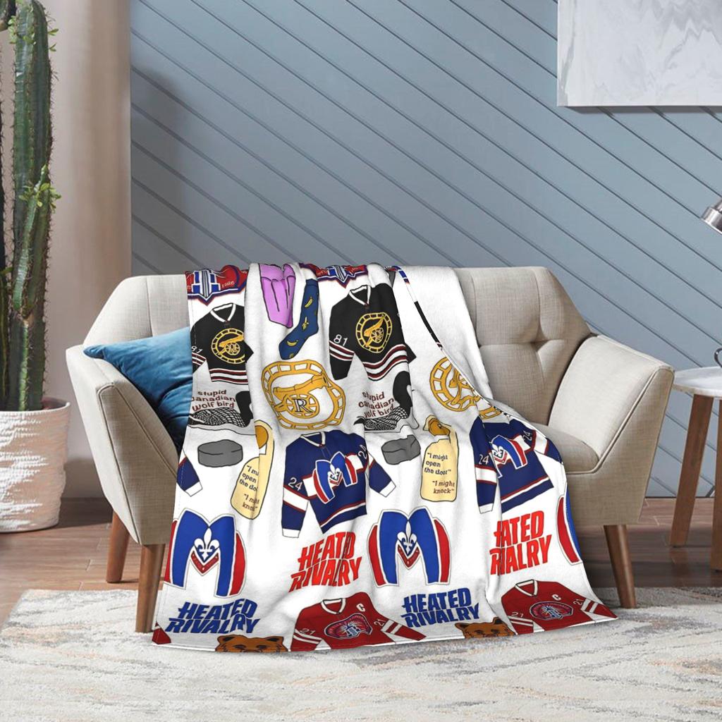 Heated Rivalry Game Changers Blankets TV show Wool Funny Soft Throw Blankets for Bedspread Decoration