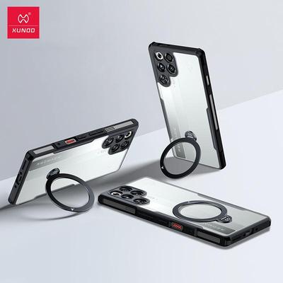 XUNDD Pro ZTE nubia RedMagic 11 Pro+ Pouzdro Red Magic 11 Pro Zadní Kryt Luxusní Nárazuvzdorné Pouzdro s Otočným Magnetickým Držákem