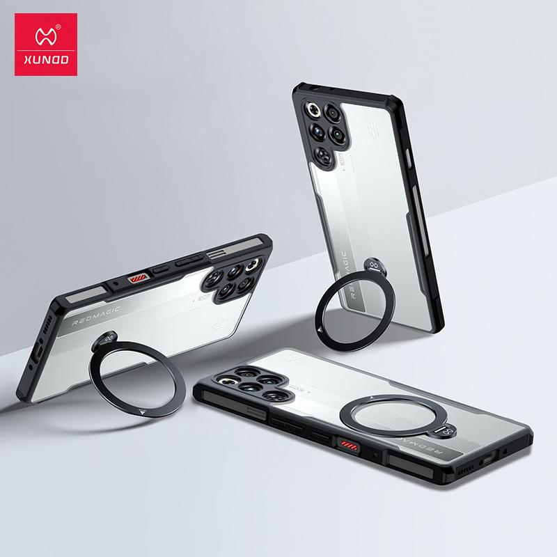 XUNDD For ZTE Nubia RedMagic 11 Pro+ Case Red Magic 11 Pro Back Cover Luxury Shockproof Casing With Rotatable Magnetic Holder