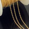 Elegant 14K Gold Filled 1.8mm Patterned Cable Chain Bulk for Jewelry Making Bracelet Necklace
