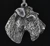 Fox Terrier Wire – Dog Necklace In Gift Box, Silver-plated Locket for Dog Fan | Art-Dog