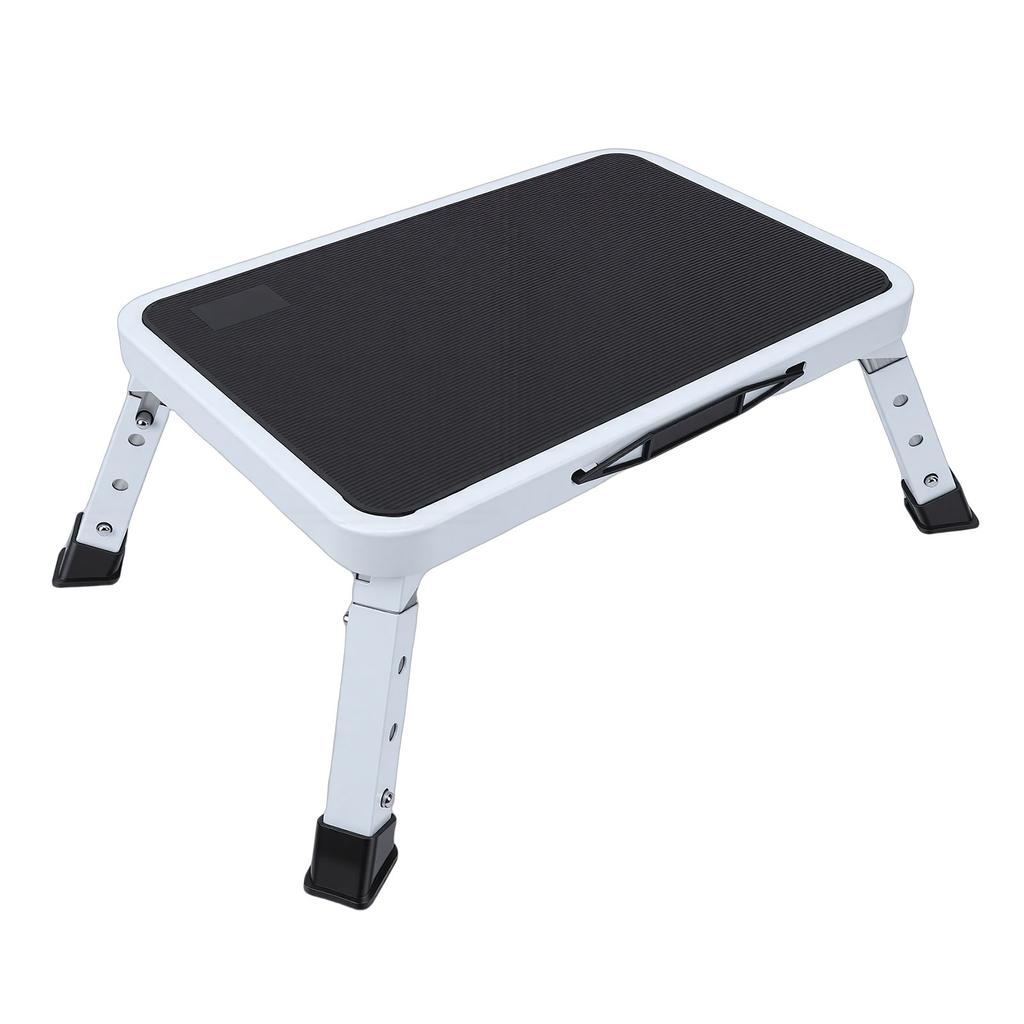 RV Step Stool 3 Gears Height Adjustable Non Slip Wide Finish 150KG Load Capacity RV Platform Step Stool