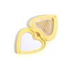 Candy Color Heart Hair Comb with Mirror Mini Anti-static Folding Airbag Comb Air Cushion Comb Hairdressing Massage Comb