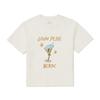 [Snowpeak] [Snow Peak X Hersi] Women's Semi-Crop Short-Sleeve T-Shirt Off White (S25MWFTS59)