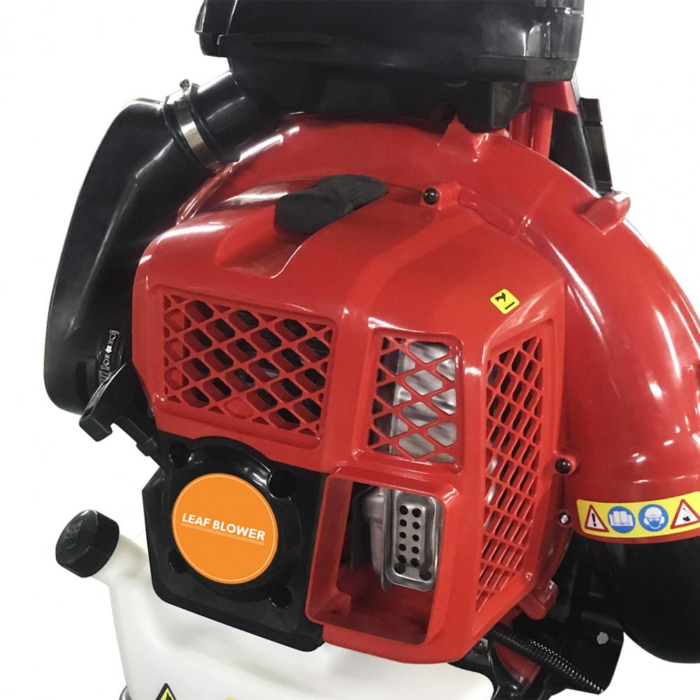 80CC Gas Powered Backpack Snow Blower 2-Stroke Engine 900CFM Air Volume 2.3L Tank Leaf Blowers Garden Power Tools for Yard