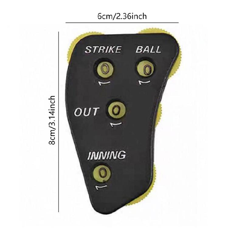 Praktyczne Klikacze Liczniki Baseballowe Wygodne Wskaźniki Sędziowskie na 4 Kółkach Wygodny Uchwyt Ręczny Licznik Meczów Softballowych