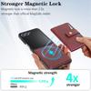2 In 1 Magnetic Wallet Leather Case for Samsung Galaxy Z Flip 7 6 5 4 3 Flip7 Flip6 Flip5 Kickstand Cards Holder Phone Cover