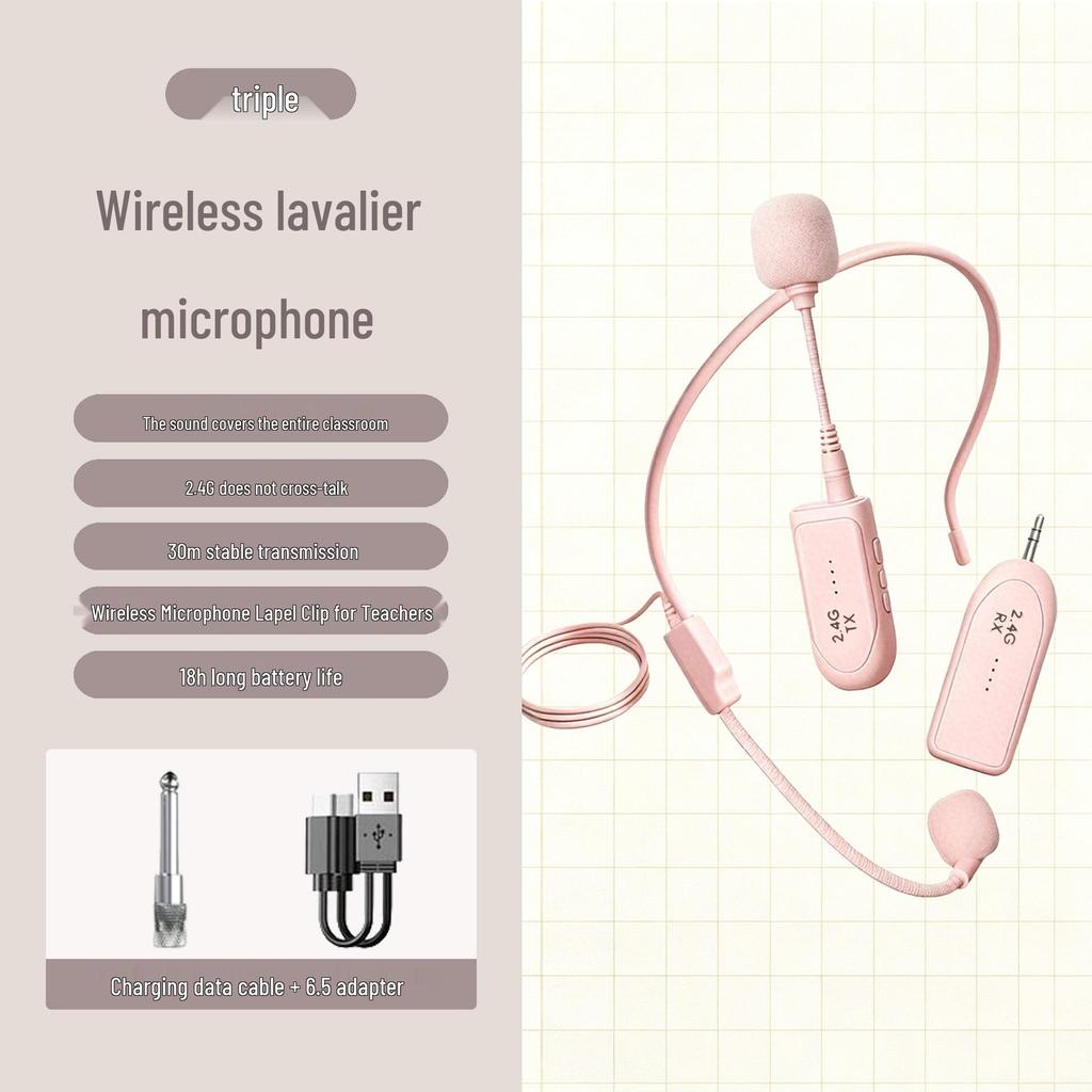 Little Bee Wireless Lavalier Microphone for Teachers & Outdoor Performances – Children's Speech & Amplification