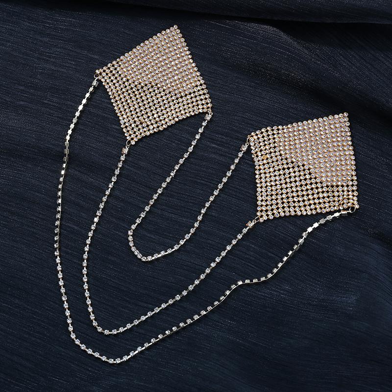 Sexy Nipple Self Adhesive Nipple Chains Stickers Tassels Breathable Comfortable Bras Accessories