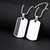 Vnox Black Carbon Fiber Military Dog Tag Pendant Necklaces for Men, Silver Color Stainless Steel Box Chain Jewelry Gifts to Him