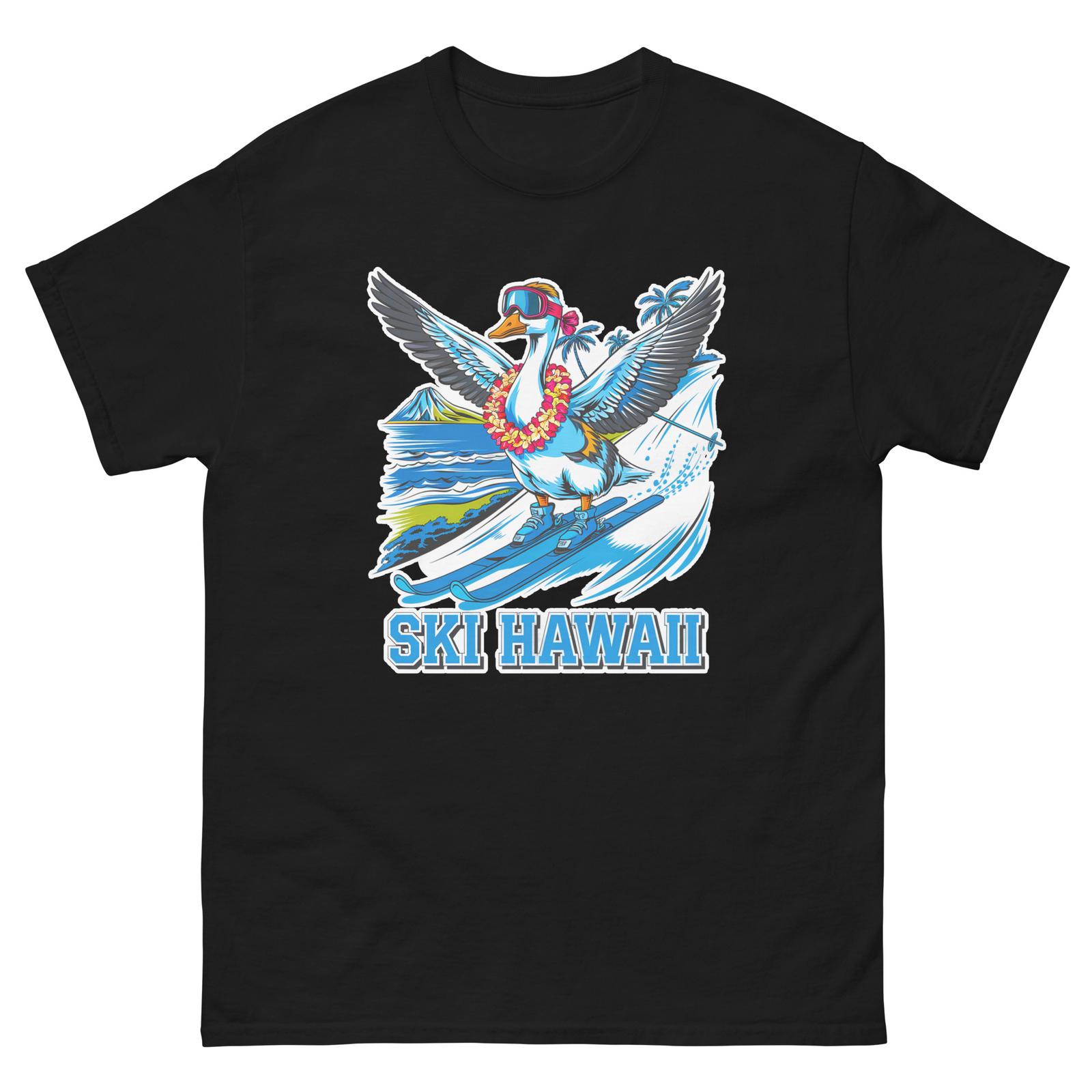 Ski Idaho Eagle Skiing Skier Animal T-Shirt XXL