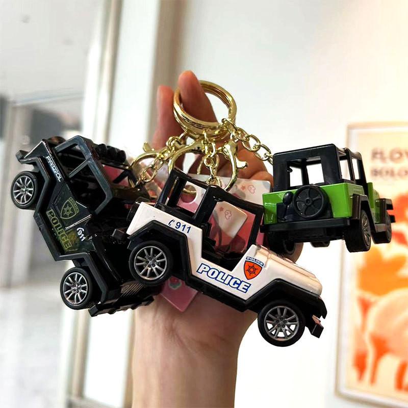 Mini Cartoon Jeep Keychain Adorable And Colorful Car Key Accessory For Gifts