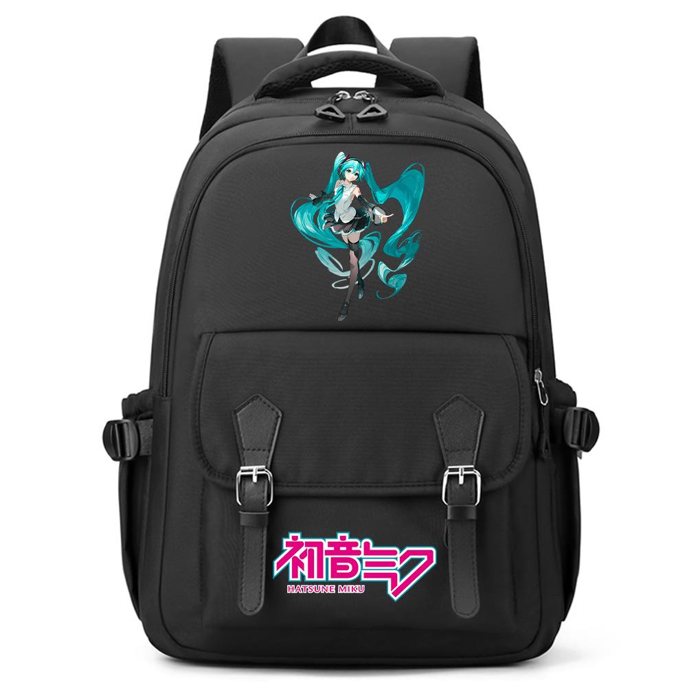 Anime Hatsune Miku Printed Large Capacity Backpack for Teenger Student Girl Boy Schoolbag Bookbag Women Waterproof Travel Bag Bookbag Mochila Gift