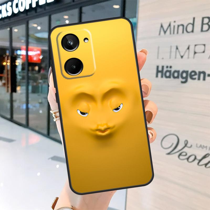 3D funny face Cute Case For Realme 15 13 12 10 11 14 Pro Plus GT6 GT7 C15 C35 C53 C55 C61 C63 C65 C67 C71 C75