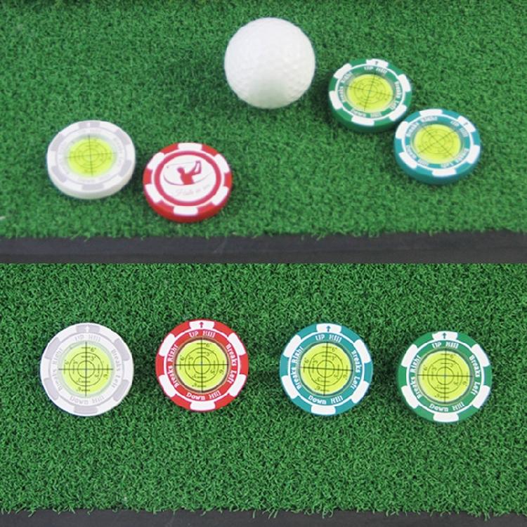 Golfball Mark Bubble Levels Measuring Tool Golfs Putting Aid Tool Round Bubble Levels High Precisions Reader Easy to Use