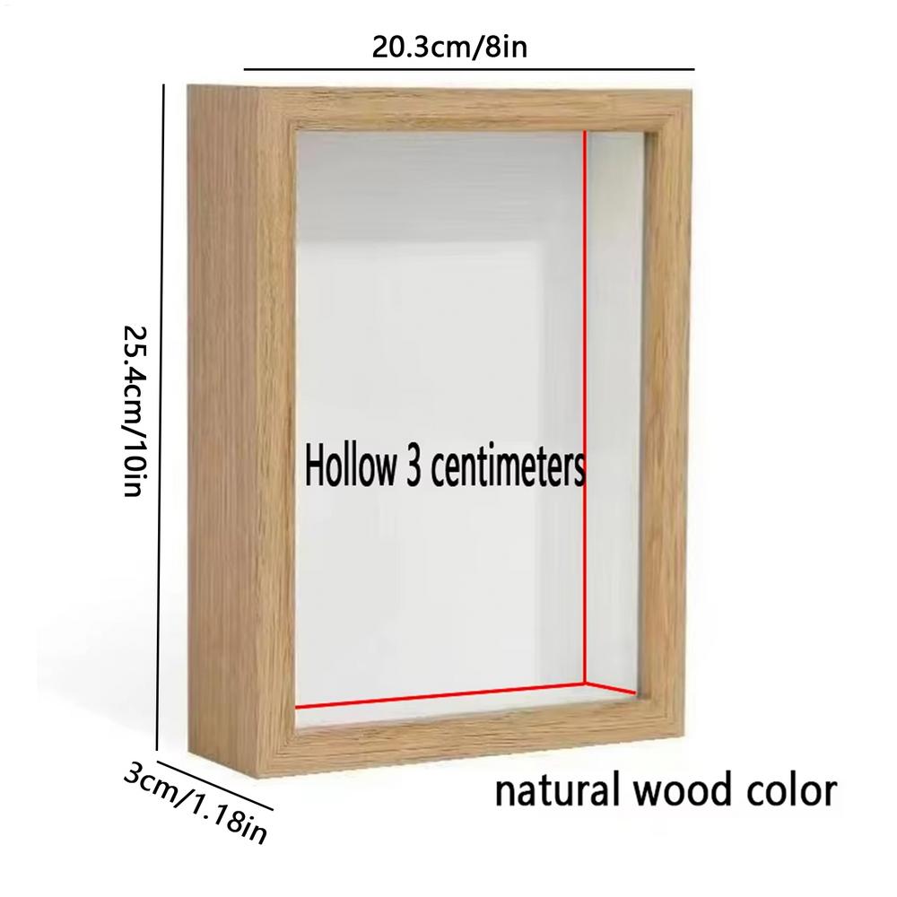 Pressed Flower Frame Wooden Tabletop Decor DIY Plant Specimen Frame For Collectors Home Office Dorm Living Room Bedroom Study