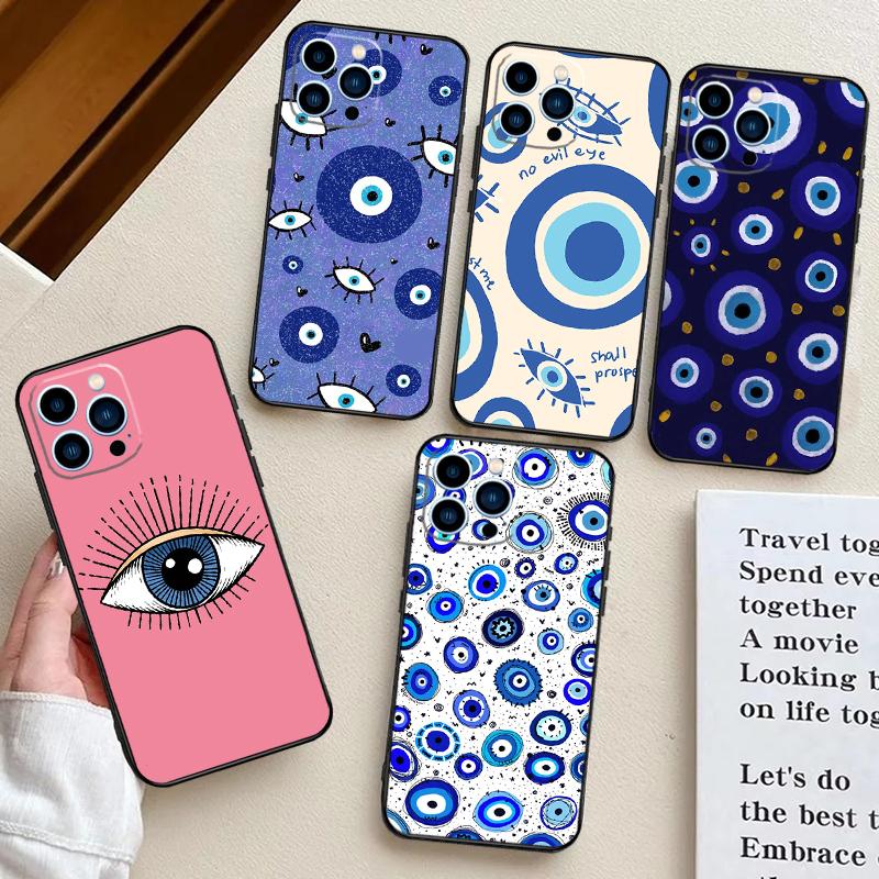 Evil Eye Lucky Eye Blue Case For Samsung Galaxy A52S A06 A16 A26 A36 A56 A55 A35 A15 A53 A32 A33 A13 A14 A34 A54 A17