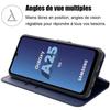 Coque Housse - Booling - pour Samsung Galaxy A25 5G - Antichoc - Cuir PU - Fentes pour cartes