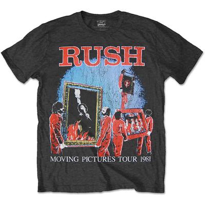 Rush - Tour 1981 met opdruk achterkant - Zwart T-shirt Unisex T-shirt