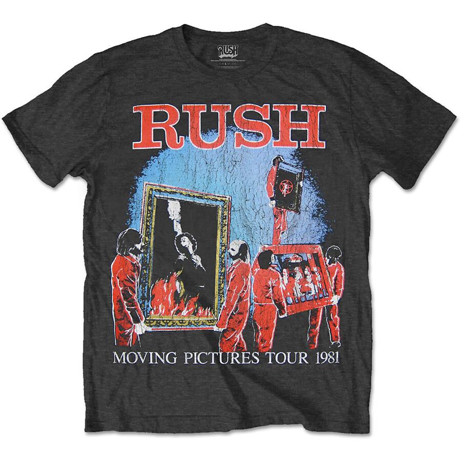Rush - 1981 Tour with backprint - Black  T-shirt Unisex T-Shirt S