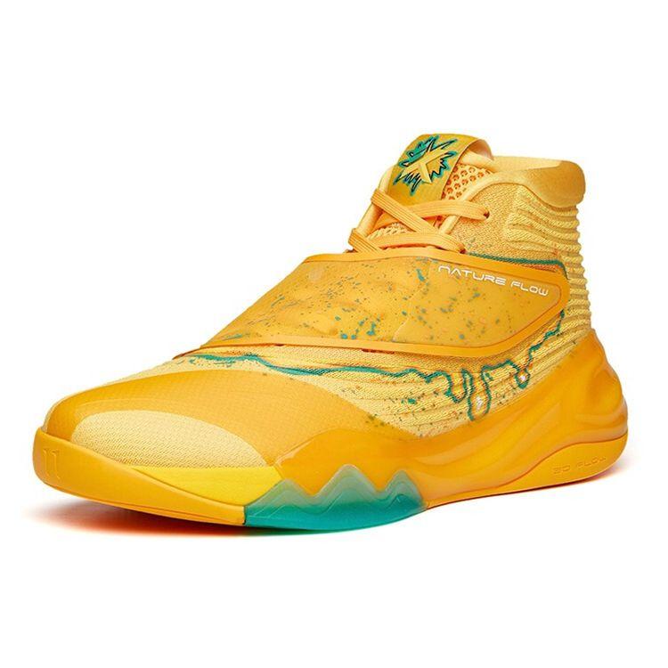 Anta Thompson KT6 Series Citrus Bomb High-Top Basketball Shoes Men sneaker Lemon-Yellow 112131101-5