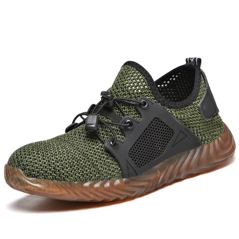 Men Work Sneakers Safety Shoes Construction Steel Toe Work Safety Boots Men Shoes Anti-puncture Work Summer Shoes Breathable