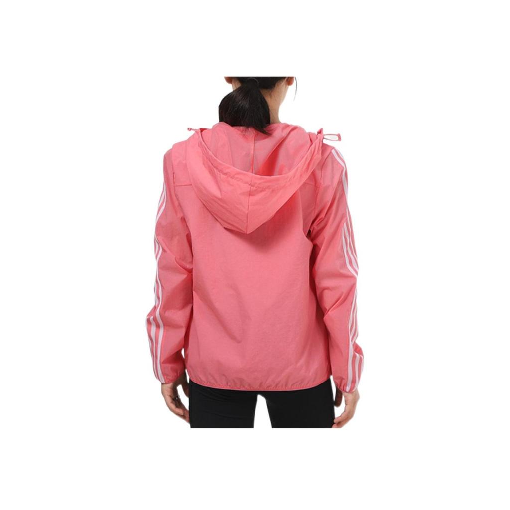 Adidas Womens Woven Hooded Jacket Women Jackets Pink GS0364