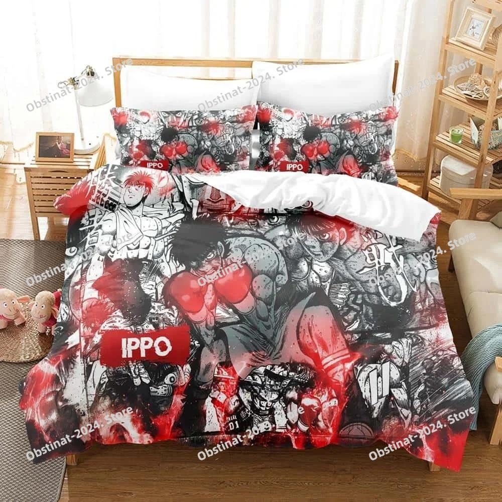 3D Anime Hajime No Ippo Bedding Set Printed Duvet Cover Pillowcase Single Double Style Queen King Size Sets