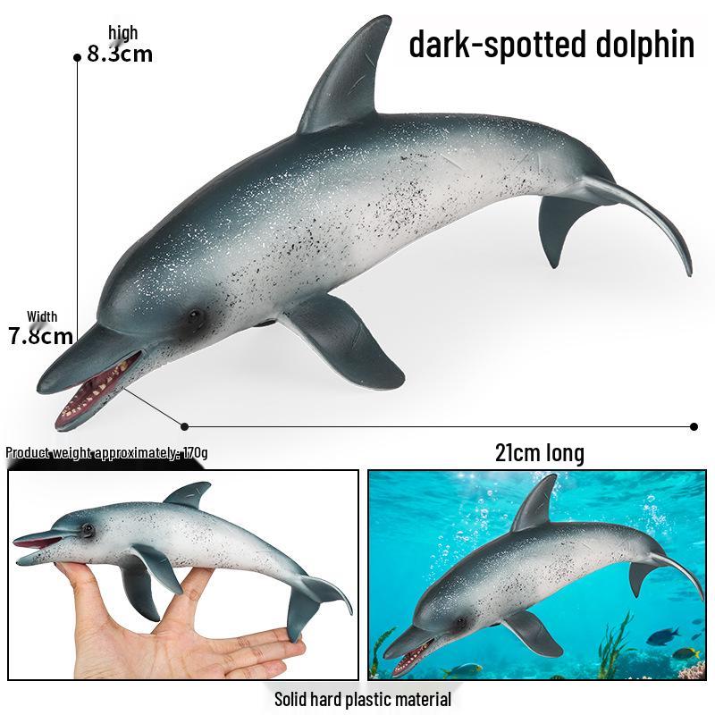 Marine Life Cognitive Toy Set: Sperm Whale, Shark, Bowhead Whale, Blue Whale