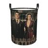 Murdoch Mysteries Dramatic Prin Dirty Laundry Baskets Foldable Large Waterproof Clothes Toys Basket For Home Kids