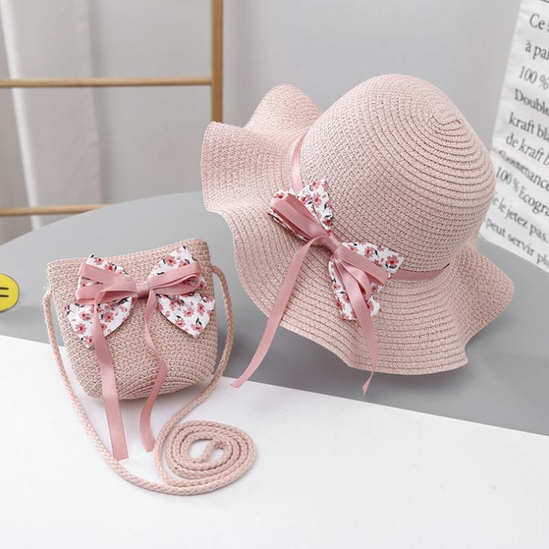 Kids Hat Bag Summer Baby Sun Hat Kids Outdoor Girls Sun Hat Princess Sun Hat