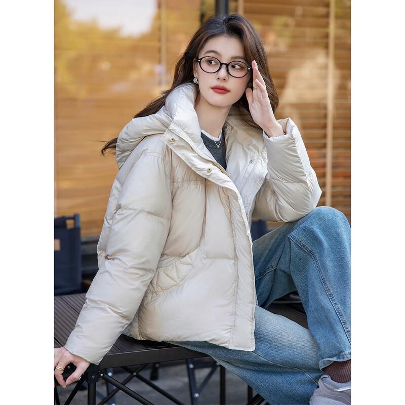 MOKANA Women's Fashion Versatile Long Sleeve Down Jacket MKNJD2789