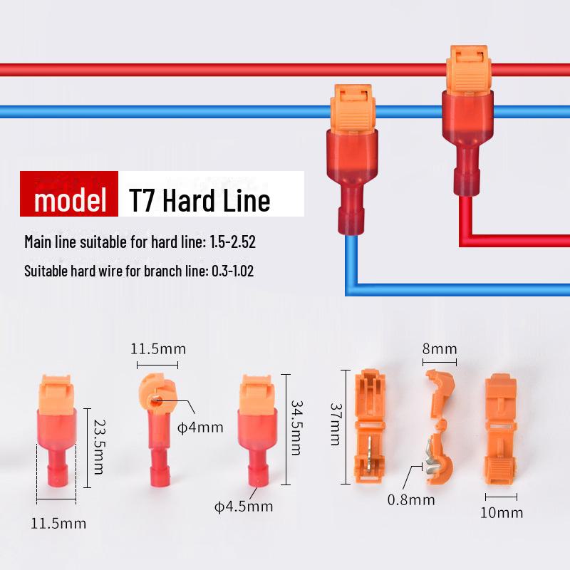 Draht Schnellverbindungs-Klemmenclip: T1T2T3T Typ