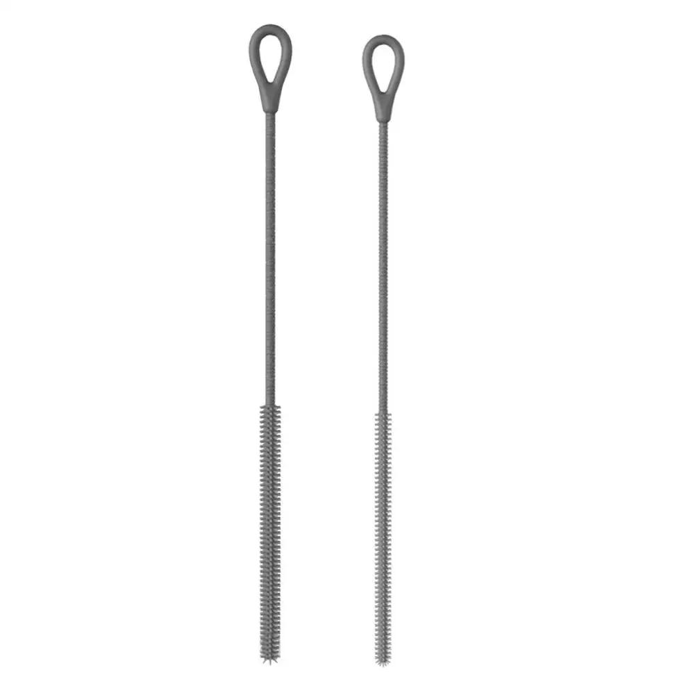 Straw Cleaner Brush Extra Long Silicone for Stanley Cups Reusable Straws Deep Cleaning Reusable Straw Cleaner Bottle Brush E6T7