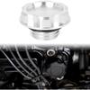 Car Aluminum Alloy Engine Oil Filler Cap Plug Cover Replacement Silver Tone for Honda EK Civic EG Valve Oil Cap