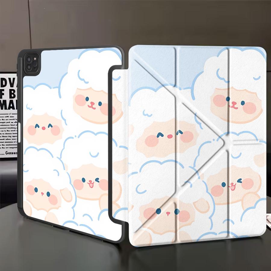 

Чехол для планшета для iPad Air 4 5 M3 M2 1 2 M4 11 дюймов Pro 2025 Mini 6 7 Pro 11-го 10-го 9-го 8-го 7-го 12,9 дюйма Держатель Чехол Маленький Ягненок iPad Mini 7 8.3