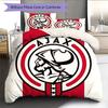 Amsterdamsche Football Club Ajax2 Pattern Bedding Quilt Set  Home Decoration  Gift (1 * Duvet Cover + 2 * Pillowcase  Without Core)