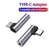 Winkel Typ Typ-C Audio Adapter Buchse Legierung 3,5mm Klinkenadapter Konverter Funktion AUX Adapter