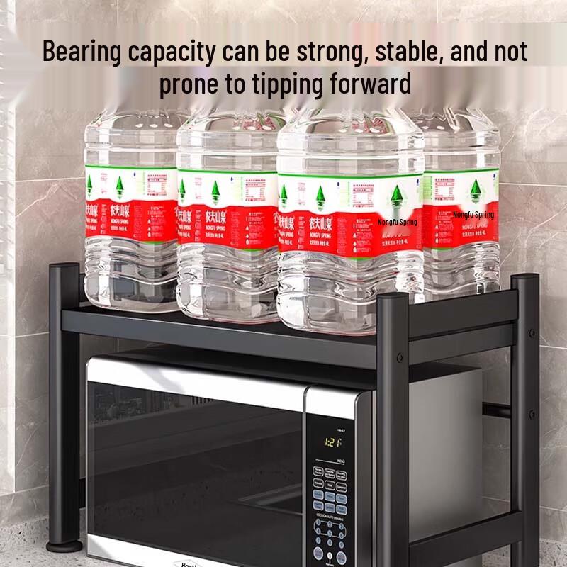 Expandable Kitchen Microwave Oven Storage Rack