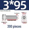 304 Stainless Steel Hex Socket Head Cap Screws, M2-M10, Extended Length