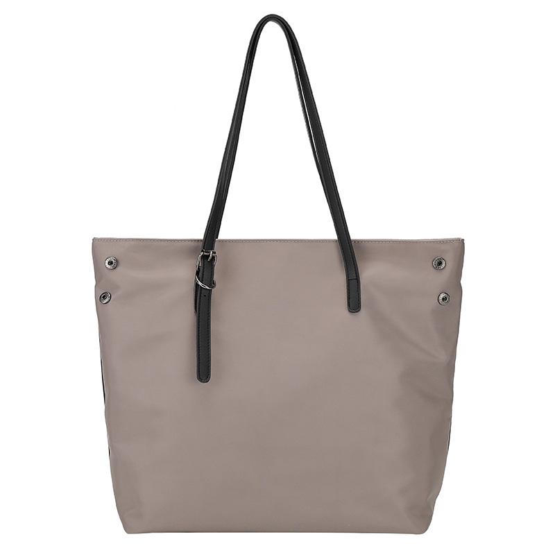 Oxford Women's Tote Bag Solid Color College Style Shoulder Bag Shopping Bag