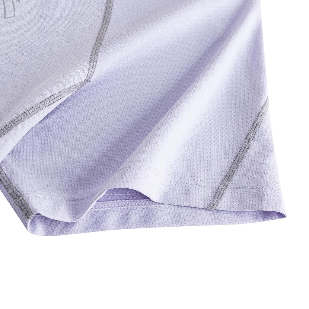 Anta Short Sleeve Knitted T-Shirt Summer 2026 Women tops Cool-Purple 962625106-3