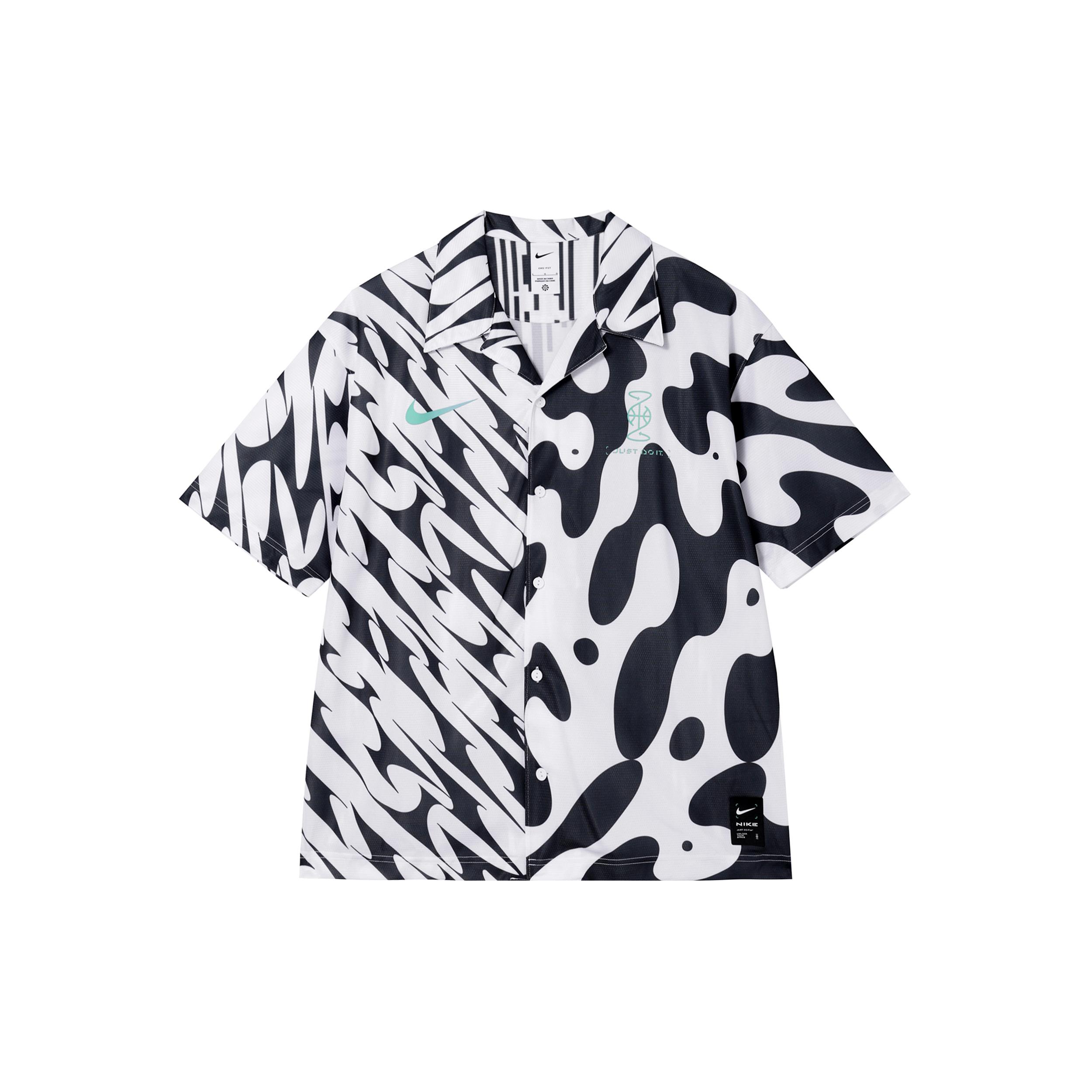 Мужская футболка Nike Dri Fit Черно-белая FJ7230-100 L