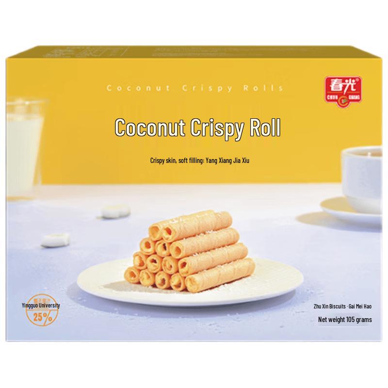 Chun Guang Coconut Crispy Rolls 3x105g