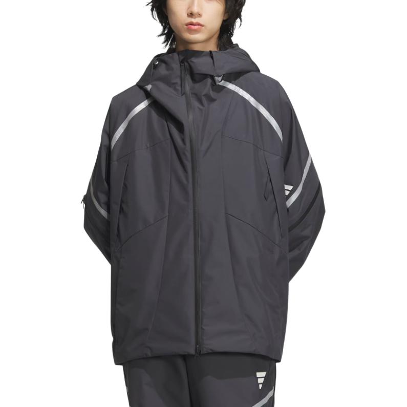 Adidas P Jkt6 Gali Fashion Comfortable Water-Resistant Sports Casual Jacket Men Jackets Carbon-Black JM6170