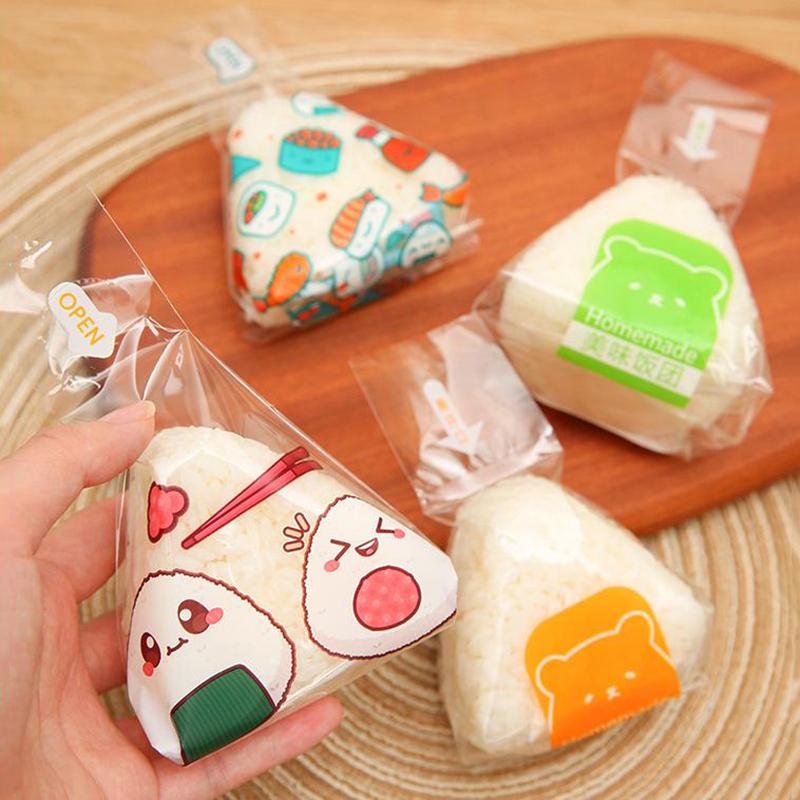 Triangle Rice And Vegetable Roll Packaging Paper Triangle Rice Ball Disposable Packaging Bag Sushi Bag Sushi Bento Accessories