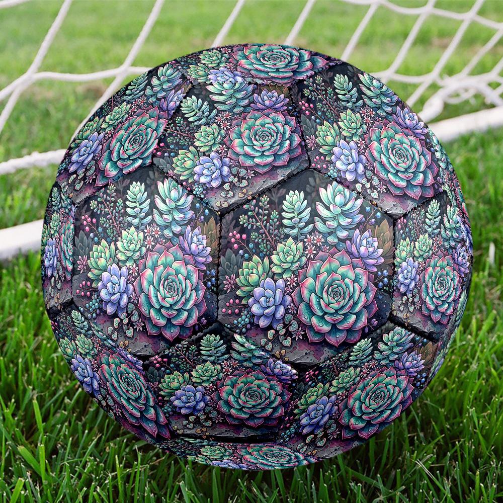 1pc Succulent Garden Size 5 Soccer Ball Professional Lightweight Durable Match Training Football Indoor &Outdoor Sports BallTraining Ball Y14