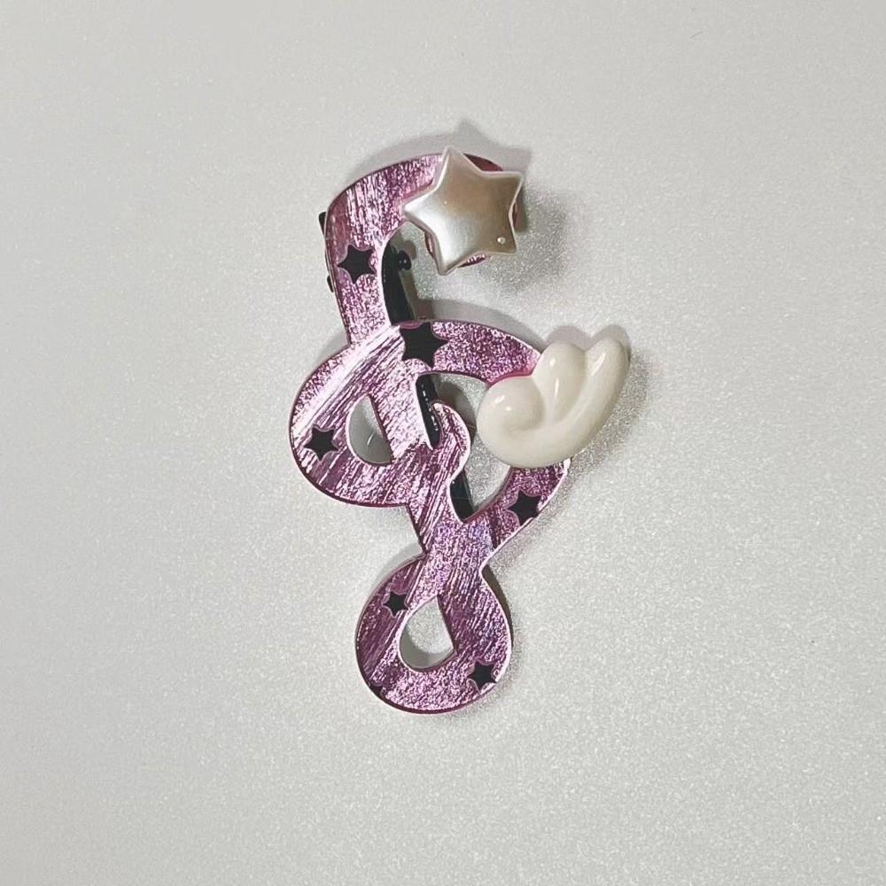 Anti Slip Music Note Hairpin Polka Dot Side Hair Clip Musical Note Hair Clip Creative Gift