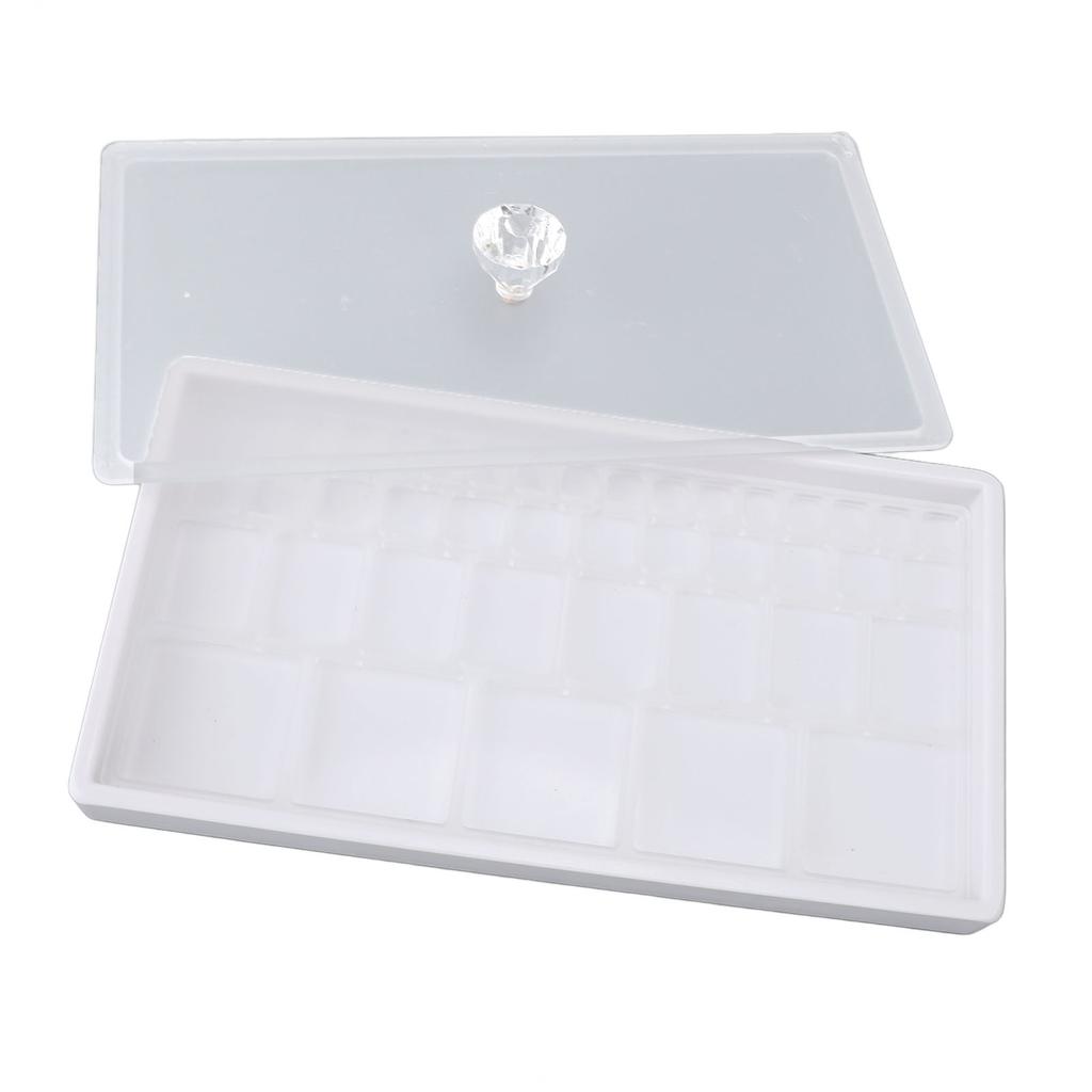 Watch Parts Storage Box Divided Storage Precise Parts Watch Movement Dial Tray with Dustproof Cover